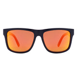 FS1002 - Polarized Vibrant Colorblock Square Wholesale Sunglasses