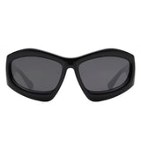 S1223 - Geometric Square Tinted Oversize Chunky Fashion Wholesale Sunglasses