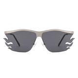 HJ2085 - Rimless Modern Tinted Lens Square Wholesale Sunglasses