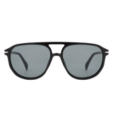 HS1371 - Retro Brow-Bar Fashion Aviator Wholesale Sunglasses