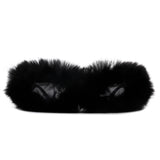 HS1152-2 - Y2K Wrap Around Fuzzy Fashion Furr Women Wholesale Sunglasses