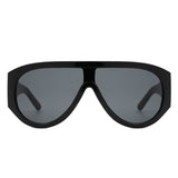 HS1360 - Retro Oversize Shield Wraparound Wholesale Sunglasses