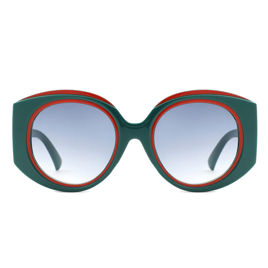 HS2189 - Oversize Luxurious Fashion Women Round Wholesale Sunglasses