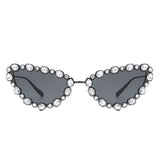HJ2064 - Women Cat Eye Rhinestone Luxury Fashion Wholesale Sunglasses