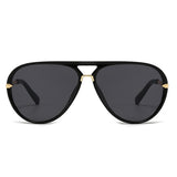 HS2264 - Women Oversized Fashion Classic Aviator Sunglasses