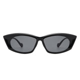 S1224 - Retro Rectangular Narrow Flat Top Slim Wholesale Sunglasses