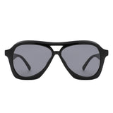 HS1333 - Geometric Square Modern Fashion Aviator Wholesale Sunglasses