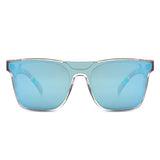 FS1004 - Oversized Square Mirror Lens Fashion Wholesale Sunglasses