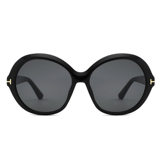 HS1436 - Women Oversized Fashion Round Sunglasses