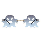 HW2035 - Rimless Party Scary Ghost Wholesale Sunglasses