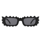 HS1309 - Rectangle Modern Spikes Irregular Wavy Square Wholesale Sunglasses