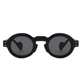 HS1354 - Retro Chunky Vintage Round Wholesale Sunglasses