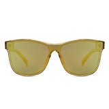FS1003 - Rectangle Bold Sporty Mirrored Wholesale Sunglasses