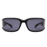 HS2204 - Wraparound Futuristic Shield Sleek Sporty Wholesale Sunglasses
