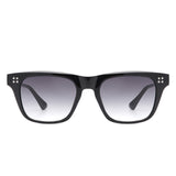S1238 - Square Classic Horn Rimmed Tinted Flat Top Wholesale Sunglasses