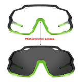 Y5001 - Sport Wrap Shield Mirrored Photochromic Wholesale Sunglasses