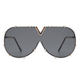 HJ3031 - Oversize Fashion Luxury Women Aviator Wholesale Sunglasses