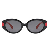 HS1394 - Retro Oval Fashion Tinted Wholesale Sunglasses