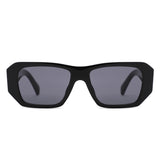 HS1428 - Geometric Bold Thick Frame Square Sunglasses