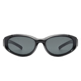 HS1275 - Rectangle Retro Chic Oval Fashion Wholesale Sunglasses