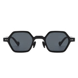 HS1244 - Geometric Square Fashion Hexagon Small Octagon Wholesale Sunglasses