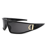 S1251 - Oversized Wraparound Futuristic Sporty Shield Wholesale Sunglasses