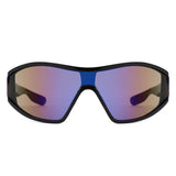 S1258 - Oversize Sport Wraparound Shield Wholesale Sunglasses