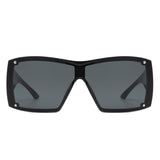 HS1269 - Oversize Thick Frame Square Wrap Around Women Wholesale Sunglasses