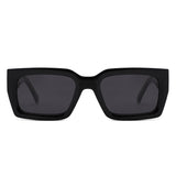 P/C011 - Chunky Rectangle Retro Sunglasses - Iris Fashion