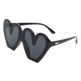 68159 - Heart Shaped Oversized Party Fashion Wholesale Sunglasses
