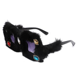 HS2127 - Women Oversize Fuzzy Luxury Party Fashion Fur Square Wholesale Sunglasses