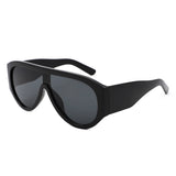 HS1360 - Retro Oversize Shield Wraparound Wholesale Sunglasses