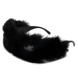 HS1152-2 - Y2K Wrap Around Fuzzy Fashion Furr Women Wholesale Sunglasses