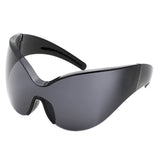 HW1014 - Futuristic Oversize Shield Wrap Around Tinted Wholesale Sunglasses