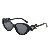 HS2201 - Vintage Cat-Eye Star-Temple Fashion Wholesale Sunglasses