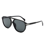 HS1371 - Retro Brow-Bar Fashion Aviator Wholesale Sunglasses