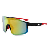 HY1023 - Oversized Sport Mirrored Shield Performance Sunglasses