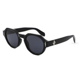 HS1369 - Round Modern Geometric Vintage Inspired Retro Wholesale Sunglasses