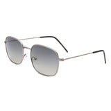 J1005 - Retro Square Flat Top Tinted Fashion Wholesale Sunglasses