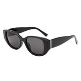 HS2214 - Women Oversized Oval Cat Eye Sunglasses - Iris Fashion