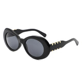 HS2206 - Oval Clout Goggles Retro Zigzag Arms Fashion Wholesale Sunglasses