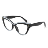 HS1304 - Women Double Tone Frame Anti Blue Light Wholesale Glasses - Iris Fashion