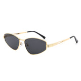 HJ2134 - Women Slim Ribbed Temple Cat Eye Wholesale Sunglasses