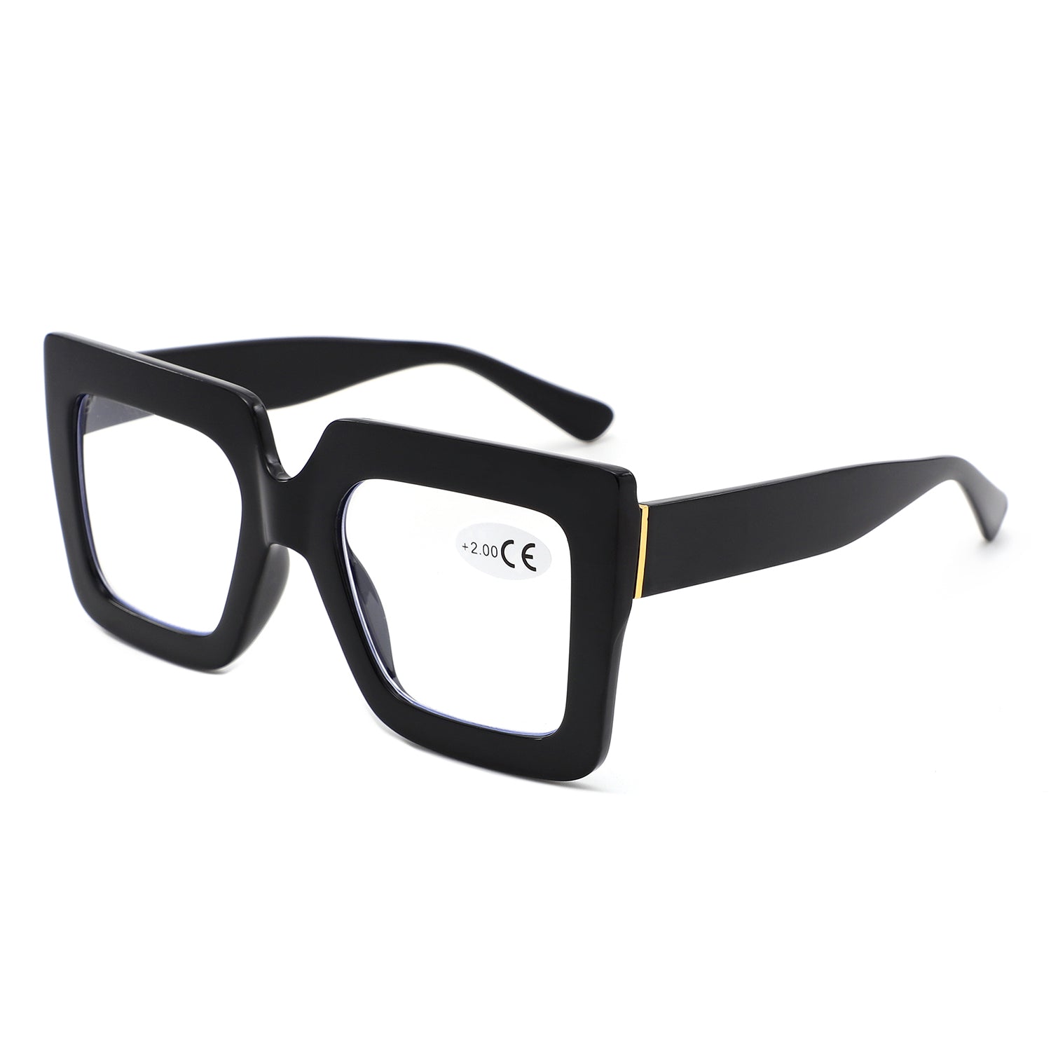 HR1002 - Oversize Square Reading Glasses - Iris Fashion