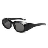 HS2216 - Bold Futuristic Oval Wrap Y2K Wholesale Sunglasses
