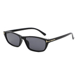 HS2242 - Slim Rectangle Color Tint Narrow Wholesale Sunglasses