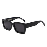 P/C011 - Chunky Rectangle Retro Sunglasses - Iris Fashion