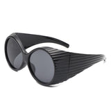 HS2156 - Oversize Round Wrap Around Fashion Women Wholesale Sunglasses