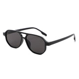 S1254 - Retro Brow-Bar Tinted Fashion Aviator Wholesale Sunglasses
