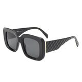 S1239 - Square Chunky Flat Top Thick Frame Fashion Wholesale Sunglasses